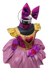 Elegant Luli Pampin Style Dress for Girls – Includes Bow, Collar & Wristbands picture
