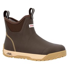BIG SALE 30% -- Xtratuf Men's Dark Brown Ice Fleece Lined Ankle Deck Boot picture