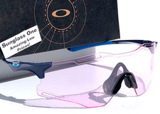 NEW Oakley CYBR ZERO Polished Navy PRIZM Low Light Lens Sunglass 9512D-04 picture