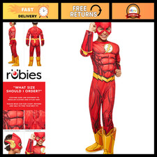 Kids The Flash Costume - DC Comics Superhero Outfit for Boys, Party Dress-Up picture