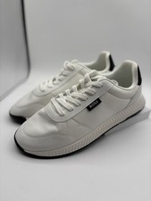 Hugo Boss Men’s EU 46US 12 White Logo Trainers. picture