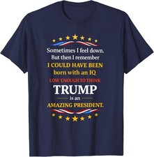 Sometimes I Feel Down But Then I Remember Funny Quote Graphic T-Shirt picture