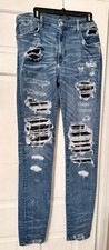 Amiri Distressed Blue Denim Skinny Jeans Men’s Size 36 picture