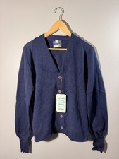 Vintage Lord Jeff Sweater Cardigan Alpaca Mens Large USA Made NWT picture