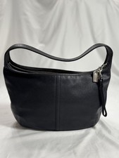 Vintage Y2K Coach Ergo 9219 Classic Black Travel Zipper Hobo Bag picture