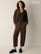 Hot Selling Eileen Fisher Organic Cotton Stretch Corduroy Arch Pant-HAZELWOOD picture