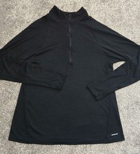 NWOT Patagonia Black Capilene 2 Lt Weight Quarter Zip Shirt XL picture