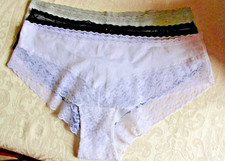 Brand New Classic Cotton Lace Trim Knickers Size Large UK 14-16 picture
