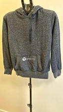 J. America T-Sheets Women's S Gray Pullover Hoodie Logo Pockets Drawstring picture