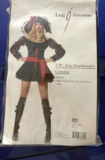 Leg Avenue 83215 Sexy Swashbuckler Pirate Costume 2-Pc Set Size L New in Package picture