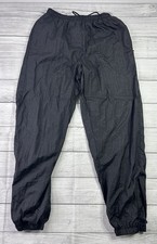 Vintage Givenchy Active Wear Nylon Track Pants Mens M Black Ankle Zip 90s picture