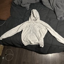 *Pre Owned* Spider Worldwide Rhinestone White  Hoodie 100% Authentic (Size XXL) picture