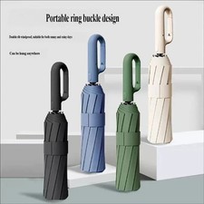 Automatic Folding Umbrella Windproof Sun Rain Large UV Protection Travel picture