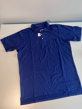 NWT B. Draddy Liam Pocket Polo Shirt Mens Large Regal Navy Pima Cotton Peru picture