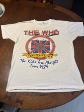 Vintage 1989 The Who 25th Anniversary Tour Shirt Screen Stars XL Single Stitch picture