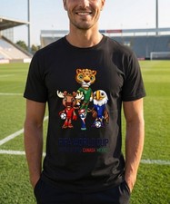 Funny 2026 FIFA World Cup UNITED STATES CANADA Graphic Unisex T-Shirt SIZE S-5 picture