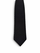 Giorgio Armani Silk Geometric Pattern Tie Black picture
