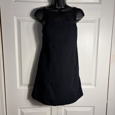 Abercrombie Fitch Mini Skort Dress Small P Black Square Neck Sleeveless Romper picture