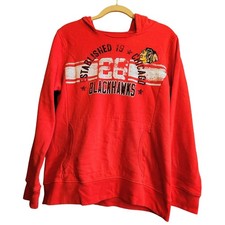 G-III 4Her Chicago Blackhawks Hoodie Women Large Red Excellent NHL Pullover picture