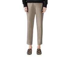 St. John 284297 Women Sateen Pull On Pants Size XS Khaki picture