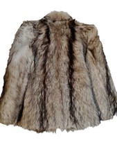 Beautiful Vintage Nanny Goat Genuine Unisex Fur Coat Size Medium picture