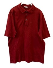 HERMES PARIS Men's Polo Shirt Red 100% Karnak Cotton Made in Italy Size L #10 picture