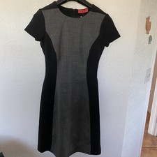 LaVia 18 Wool Blend Sleeve Zip Back Sheath Lined Dress Size Italy 40 NWT $498 picture