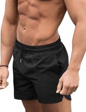 Men's Quick Dry Swim Trunks with Elastic Waist Deep Pockets Board Shorts picture