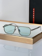 Prada PR A53S Grey Frame Blue Photochromic Zeiss Lens Sunglasses 59-17-145 picture