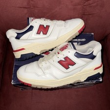 Aime Leon Dore ALD x New Balance 550 White/Red/Navy Size 10 BB50A3 SEE PHOTOS picture