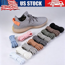 Round Shoelaces Replacement for Boots Sneakers Athletic Sport Shoes 47/55 Inch picture