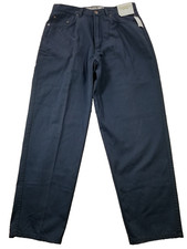 Vintage 90s Y2K Pants Men 34x30 Blue Tapered Baggy Loose Skater NOS Todays News picture
