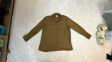 A New Day Olive Green Button Up Long Sleeve Shirt, Women's Size M picture
