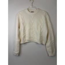Madewell CloudSoft Drop-Shoulder Sweater Antique Cream Size XS NEW picture
