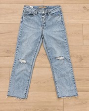 Joe’s Jeans The Scout Mid Rise Slim Boyfriend Jeans Size 26 Light Wash Distresse picture