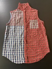 VTG 80’s Kyoto Kasuals unisex M Plaid Button-Down Vest Made In Mauritius (Japan) picture