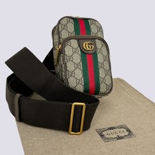 Gucci GG Monogram Web Logo Ophidia Small Mini Crossbody Bag Beige 752565 picture