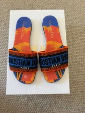 Christian Dior Dway D-Flower Pop Slides Multicolour EU 35.5 Authentic Boxed picture