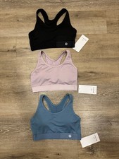 3 PAIR LULULEMON SPORTS BRAS WOMENS SIZE L picture