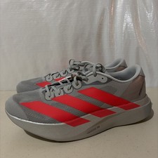 adidas adiZero Evo SL - Men's (Silver/Red) Size 10.5, Brand New w Tags picture
