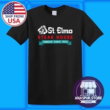 St. Elmo Steak House Restaurant Since 1902 Men's Black Size S-5XL picture