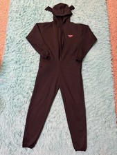 Official RARE YUNGBLUD Bat Wing Full-Body Jumpsuit Black Fleece Med 2018 Era picture