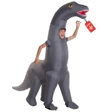 Kids Giant Inflatable Diplodocus Costume Boys Girls Blow Up Dinosaur Halloween picture