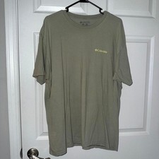 Columbia-sportswear Men's Green and Khaki T-shirt picture