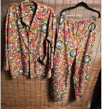 Kenzo Vintage 2 Piece Set Red Floral Mandala Shirt and Pants Outfit picture