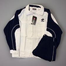 Lotto Italian Tennis Athletic Men’s Medium Navy/White Tracksuit Shaper DTP NOS picture