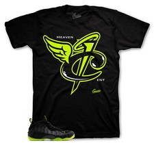 Shirt Match Foamposite Volt Foam Shoes - Heaven Cent Tee picture