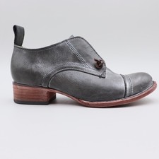 Freebird by Steven Mabel Grey Distressed Leather Oxford Booties Womens Size 7 US picture