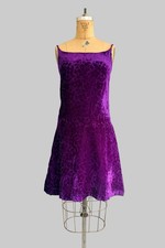 Vintage 1970s Young Edwardian Velvet Dress picture
