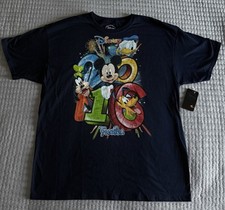NWT Walt Disney 2016 Blue Graphic T-shirt Mens Unisex  XL Cotton picture